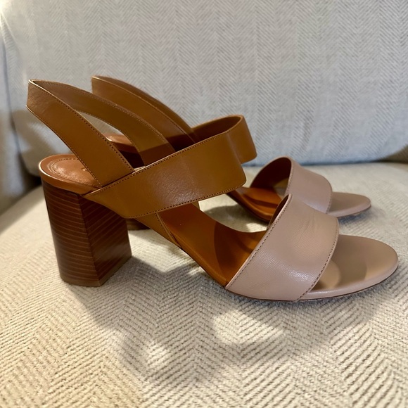 Authenticated Chloe Brown and Blush Leather Sandals- 39 - Picture 6 of 7